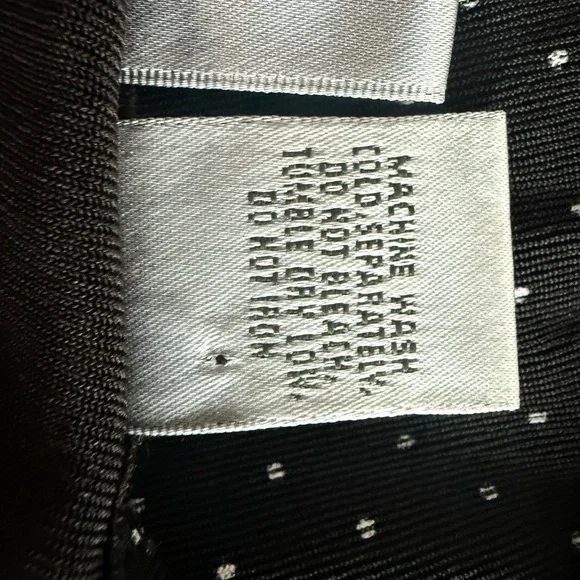 Chico's Travelers Black and White Dotted Midi Dress - Picture 7 of 7